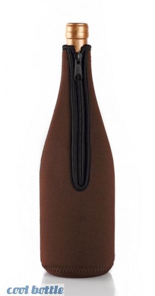 Weinkuehler Schlegelflasche 1,0 Liter braun